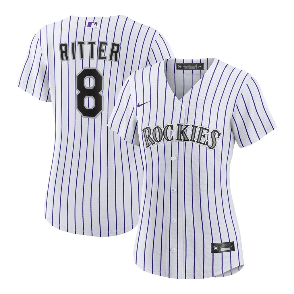 Colorado Rockies Ryan Ritter Women's Home Replica Jersey - White