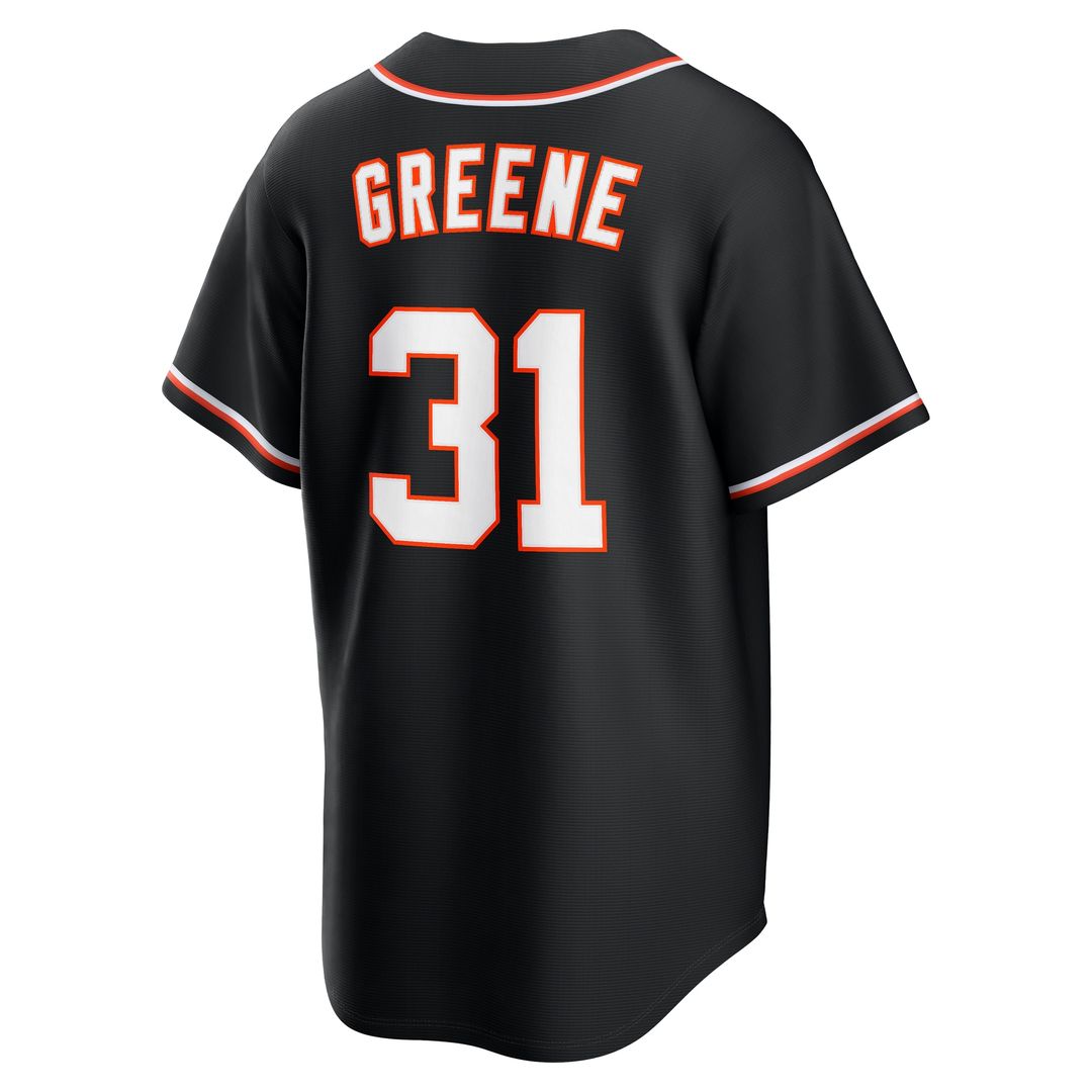 Detroit Tigers Riley Greene Fashion Replica Black Out Jersey