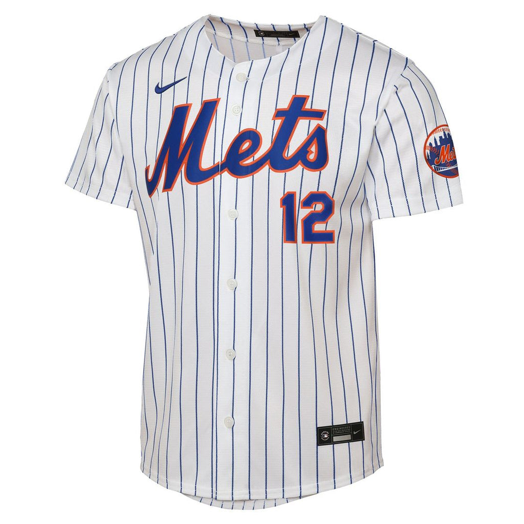 New York Mets Francisco Lindor Youth Road Stadium Jersey - Gray
