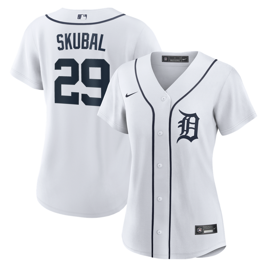 Detroit Tigers Tarik Skubal Women's Home Replica Jersey - White