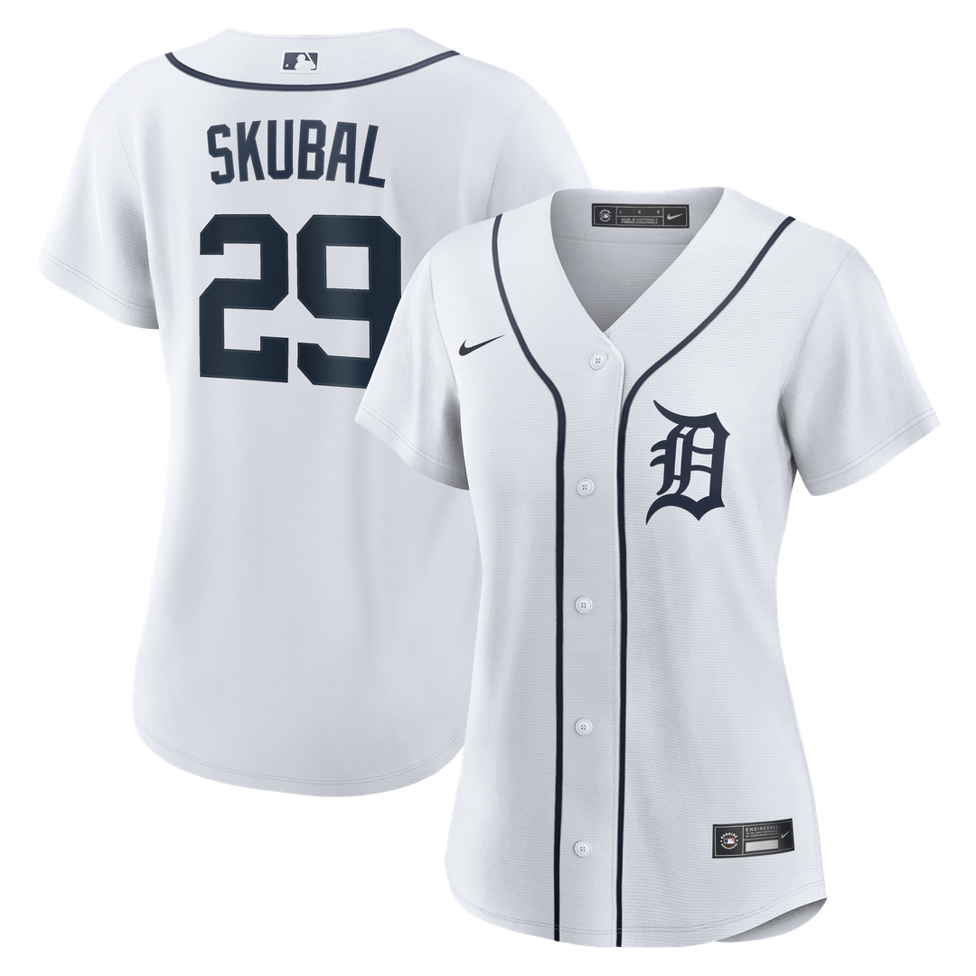 Detroit Tigers Tarik Skubal Women's Home Replica Jersey - White