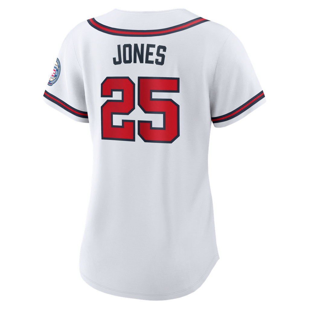 Atlanta Braves Andruw Jones Women's 2026 Baseball Hall of Fame Retired Replica Jersey - White