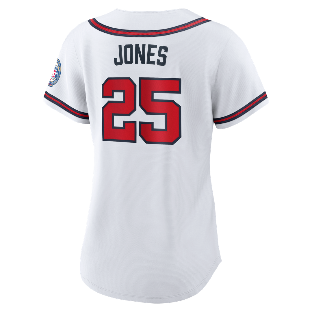 Atlanta Braves Andruw Jones Women's 2026 Baseball Hall of Fame Retired Replica Jersey - White