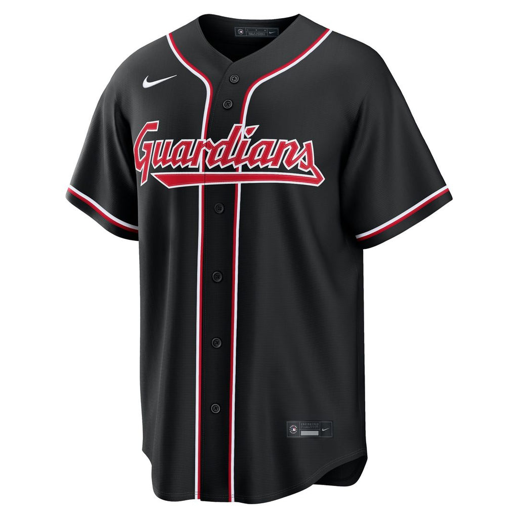 Cleveland Guardians Fashion Replica Black Out Jersey