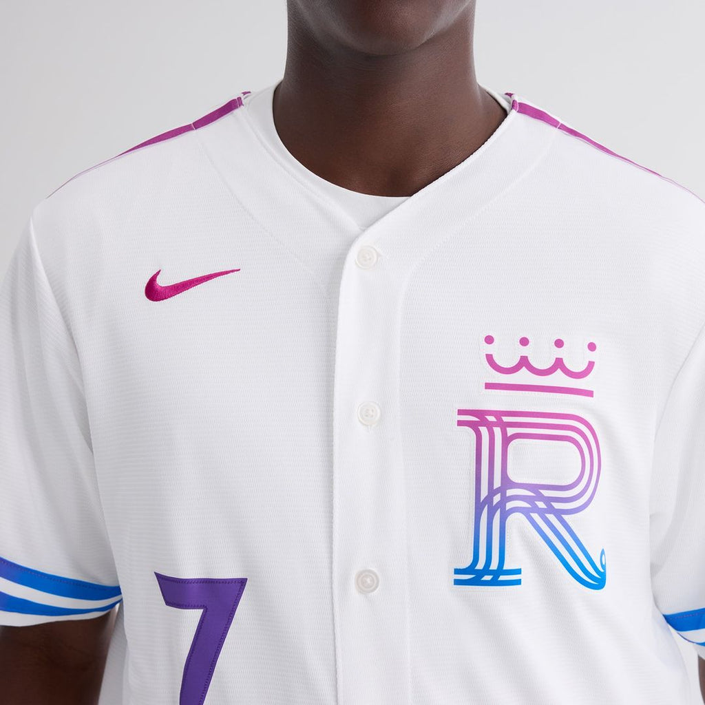 Kansas City Royals Bobby Witt Jr. 2026 City Connect Stadium Jersey - White