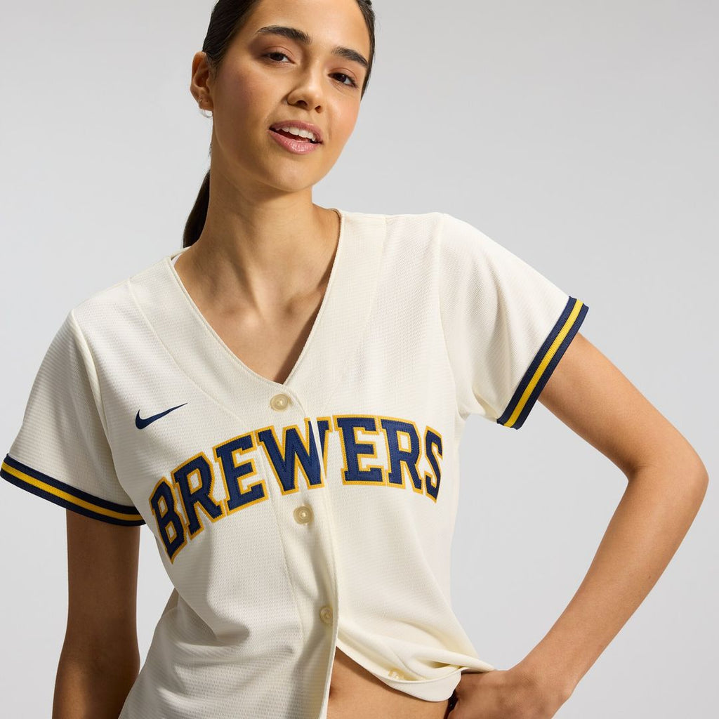 Milwaukee Brewers Sal Frelick Women's Home Replica Jersey - Cream