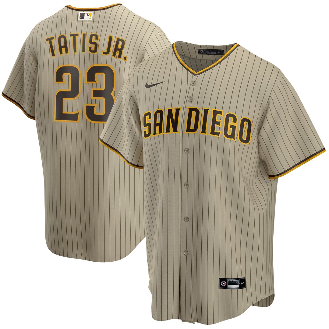 San Diego Padres Fernando Tatis Jr. Alternate Replica Jersey - Tan
