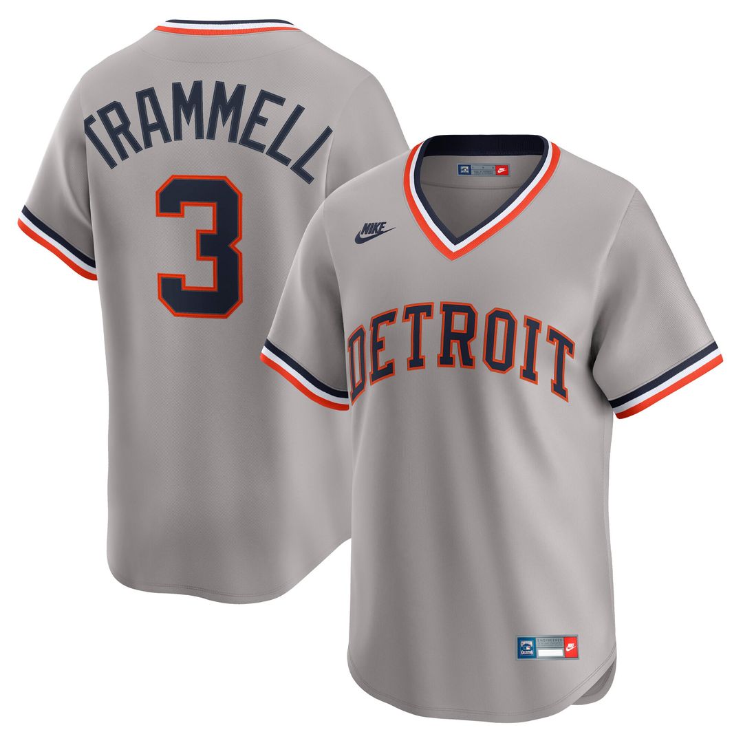Detroit Tigers Alan Trammell Cooperstown Limited Jersey - Gray