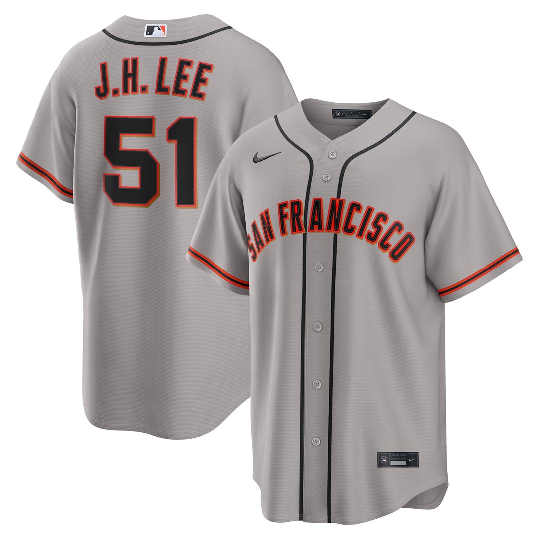 San Francisco Giants Jung Hoo Lee Road Replica Jersey - Gray