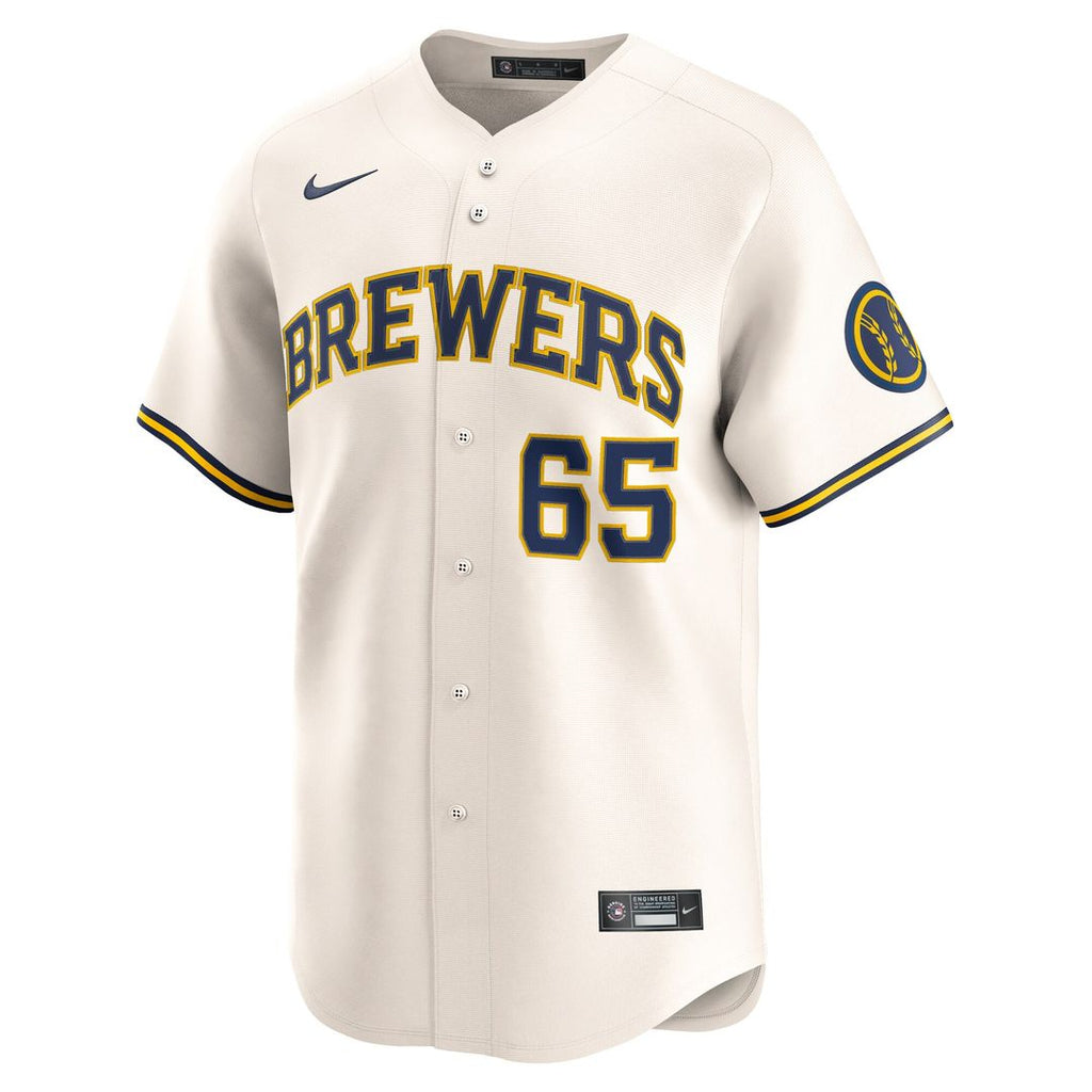 Milwaukee Brewers Nestor Cortes Home Limited Jersey - Cream