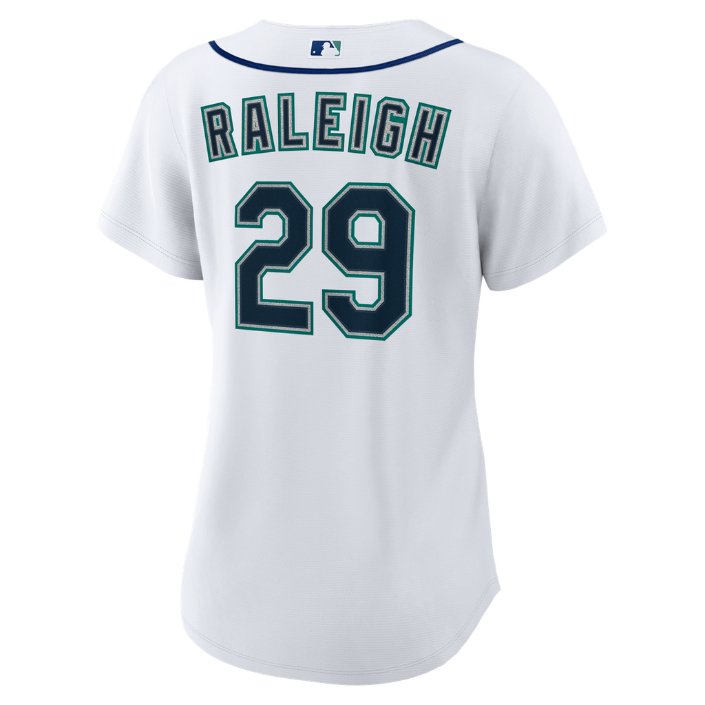 Seattle Mariners Cal Raleigh Women's Home Replica Jersey - White