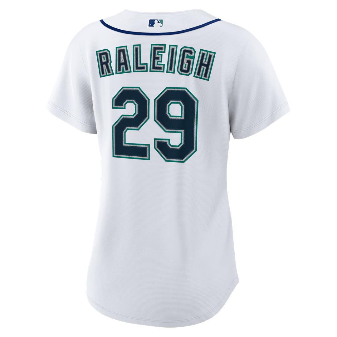 Seattle Mariners Cal Raleigh Women's Home Replica Jersey - White