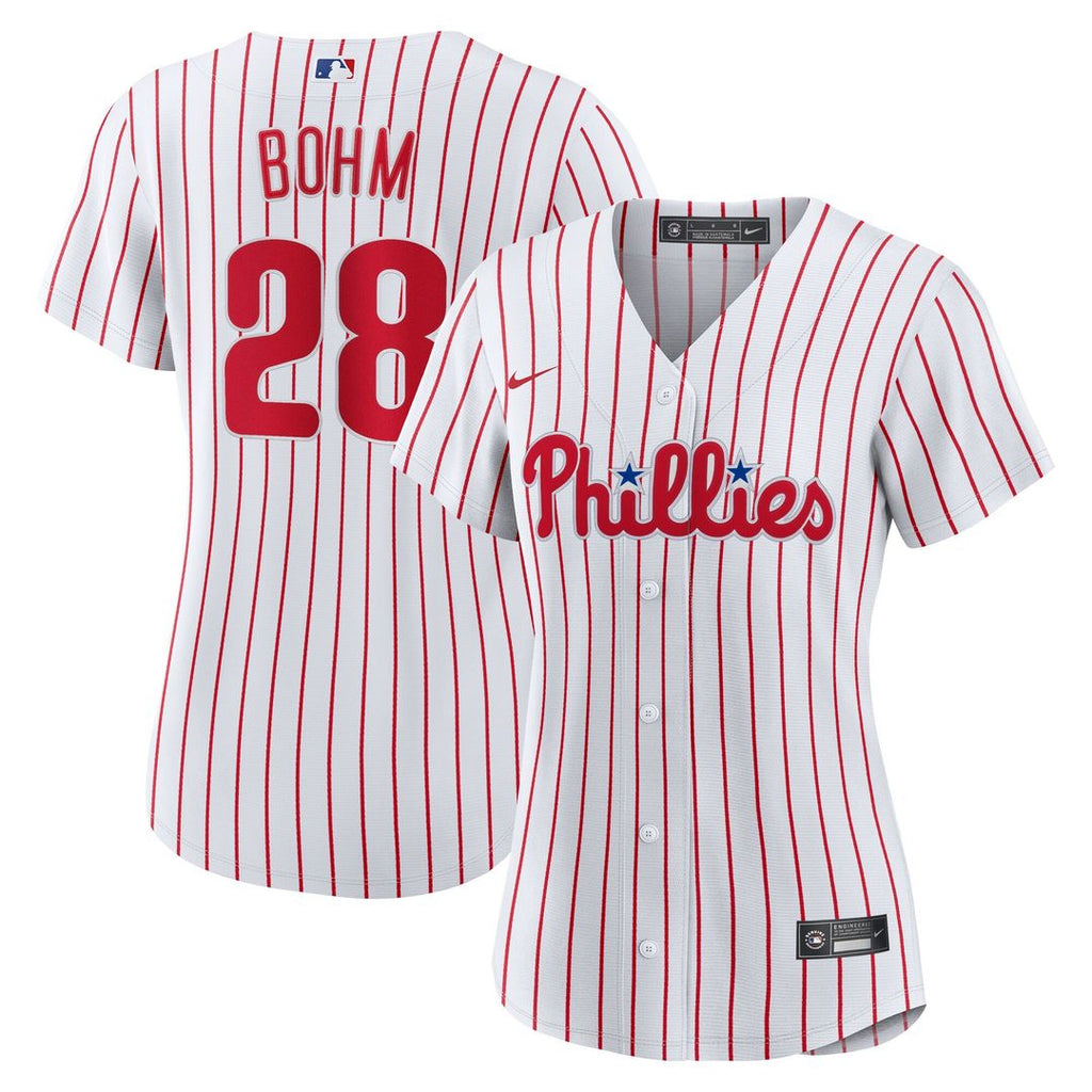Philadelphia Phillies Alec Bohm Women's Home Replica Jersey - White