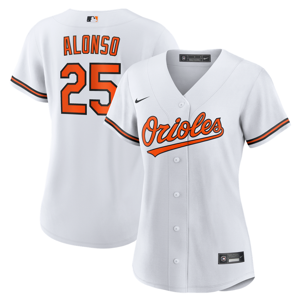 Baltimore Orioles Pete Alonso Women's Home Replica Jersey - White
