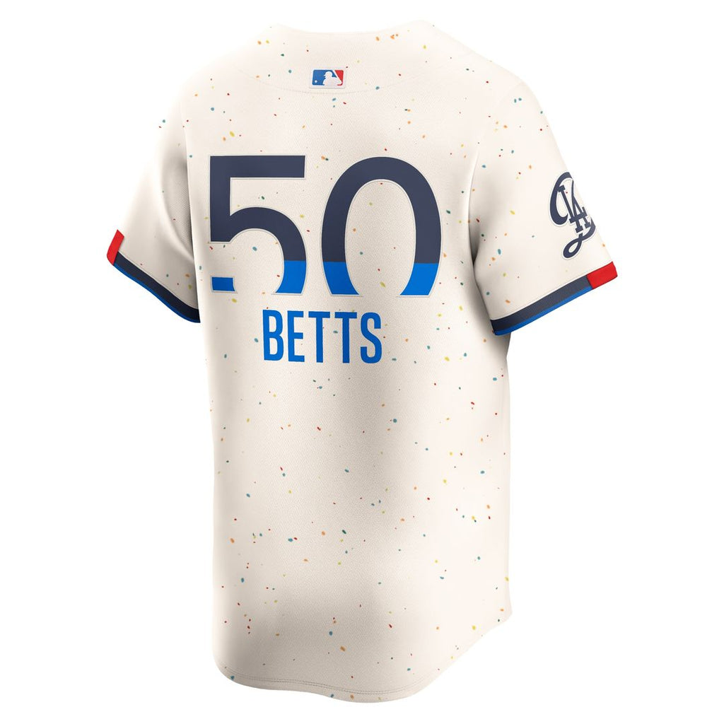 Los Angeles Dodgers Mookie Betts City Connect Limited Jersey - Cream