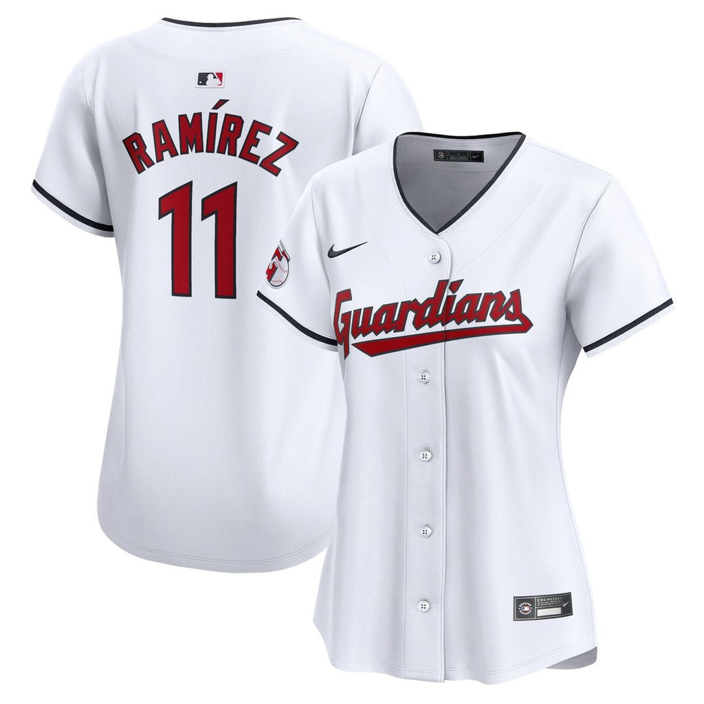 Cleveland Guardians Jose Ramirez Women's Home Limited Jersey - White