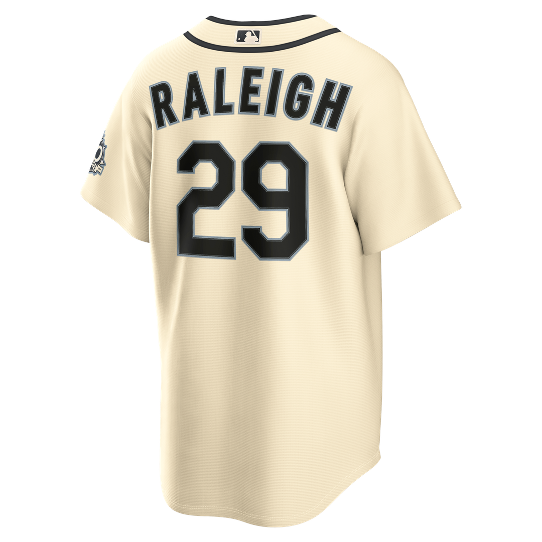 Seattle Mariners Cal Raleigh Alternate Stadium Jersey - Cream