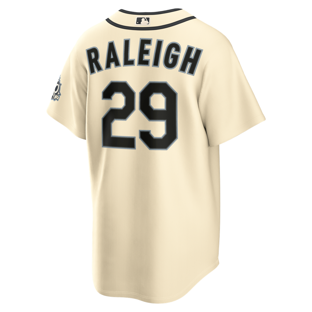 Seattle Mariners Cal Raleigh Alternate 50th Season Patch Stadium Jersey - Teal