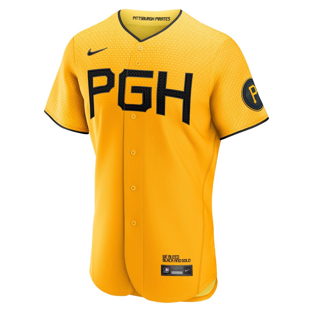 Pittsburgh Pirates Roberto Clemente City Connect Authentic Player Jersey - Gold