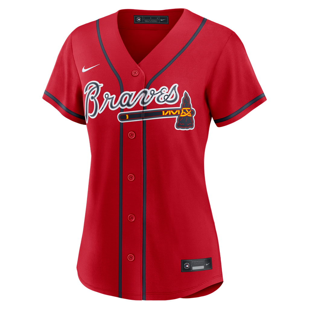 Atlanta Braves Ronald Acuña Jr. Women's Alternate Replica Jersey - Navy