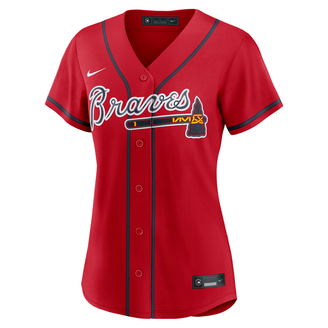 Atlanta Braves Ronald Acuña Jr. Women's Alternate Replica Jersey - Navy