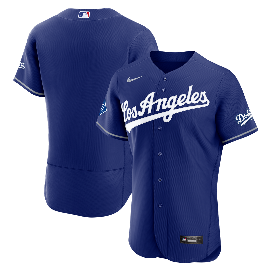 Los Angeles Dodgers Alternate Authentic Jersey with Sponsor Patch - Royal