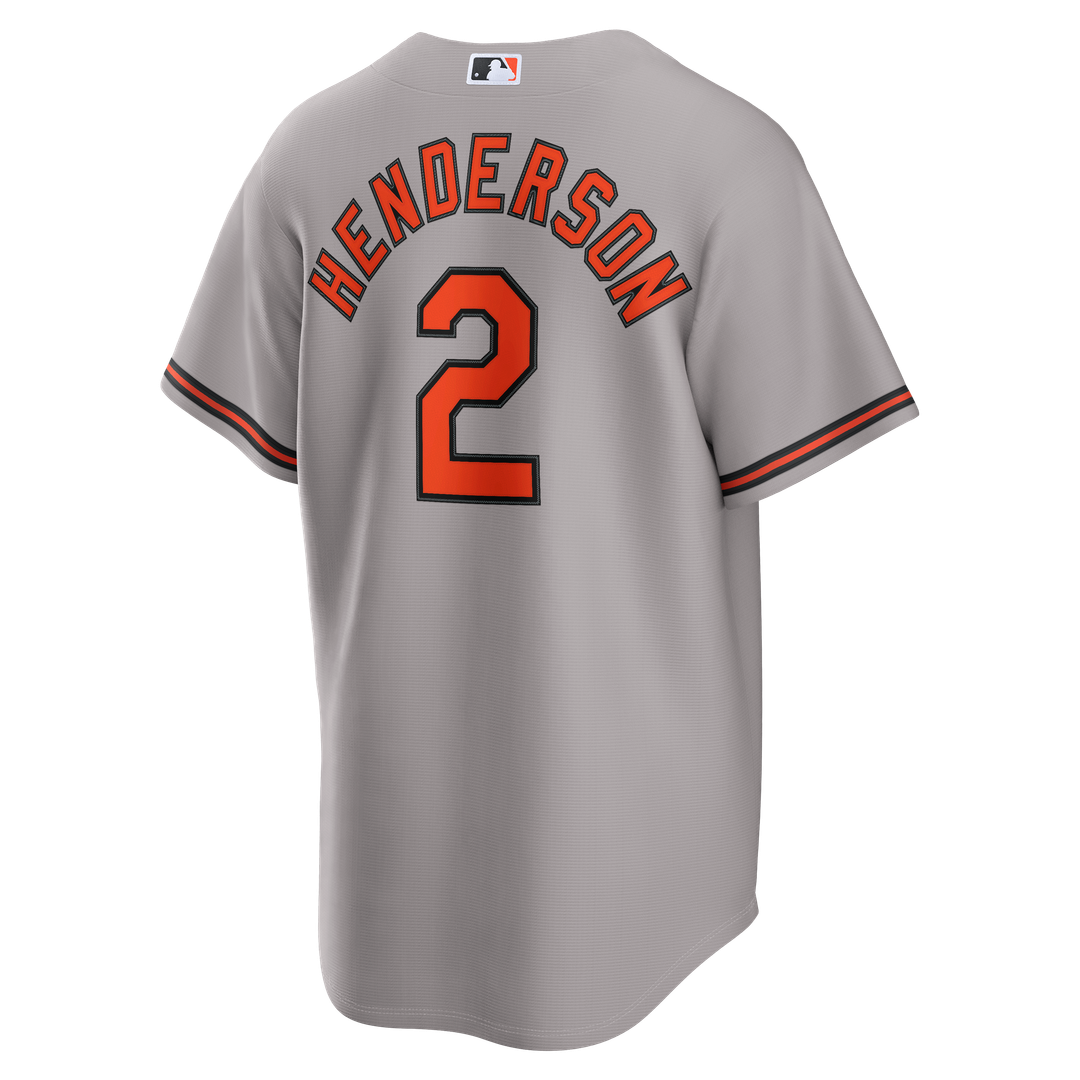 Baltimore Orioles Gunnar Henderson Road Replica Jersey - Gray
