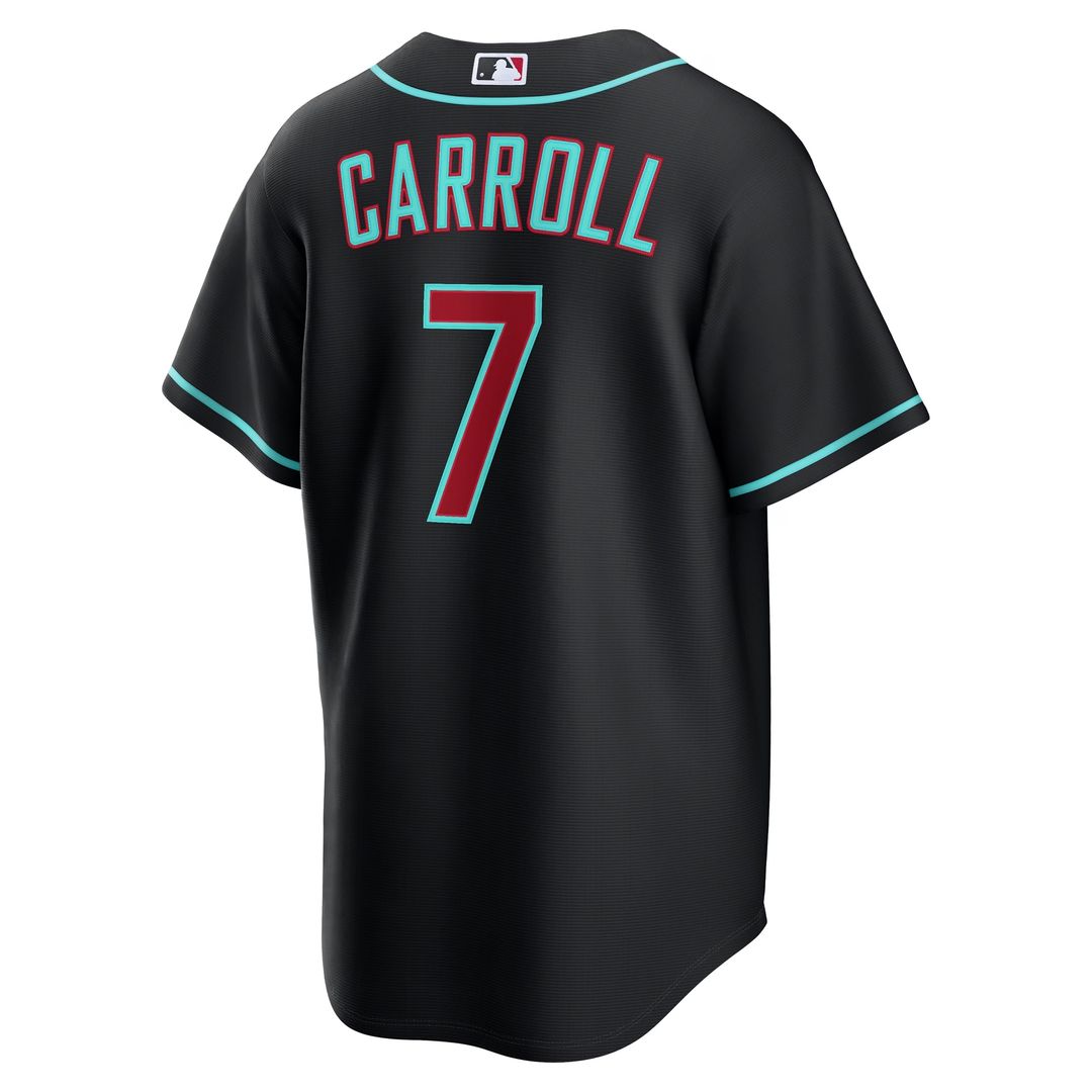 Arizona Diamondbacks Corbin Carroll Alternate Replica Jersey - Black