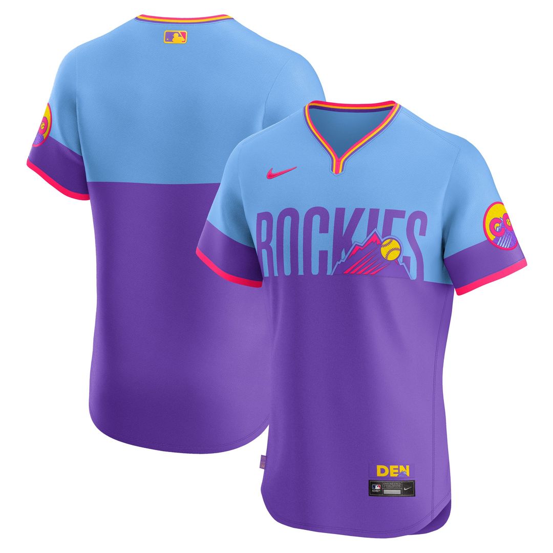 Colorado Rockies 2025 City Connect Elite Jersey - Purple