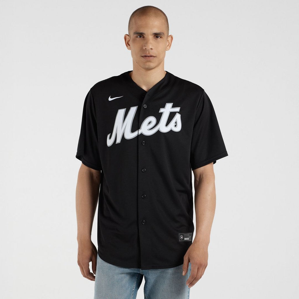New York Mets Francisco Lindor Replica Jersey - Black