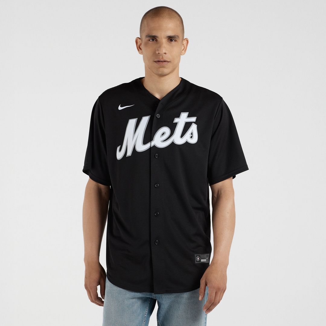 New York Mets Francisco Lindor Replica Jersey - Black