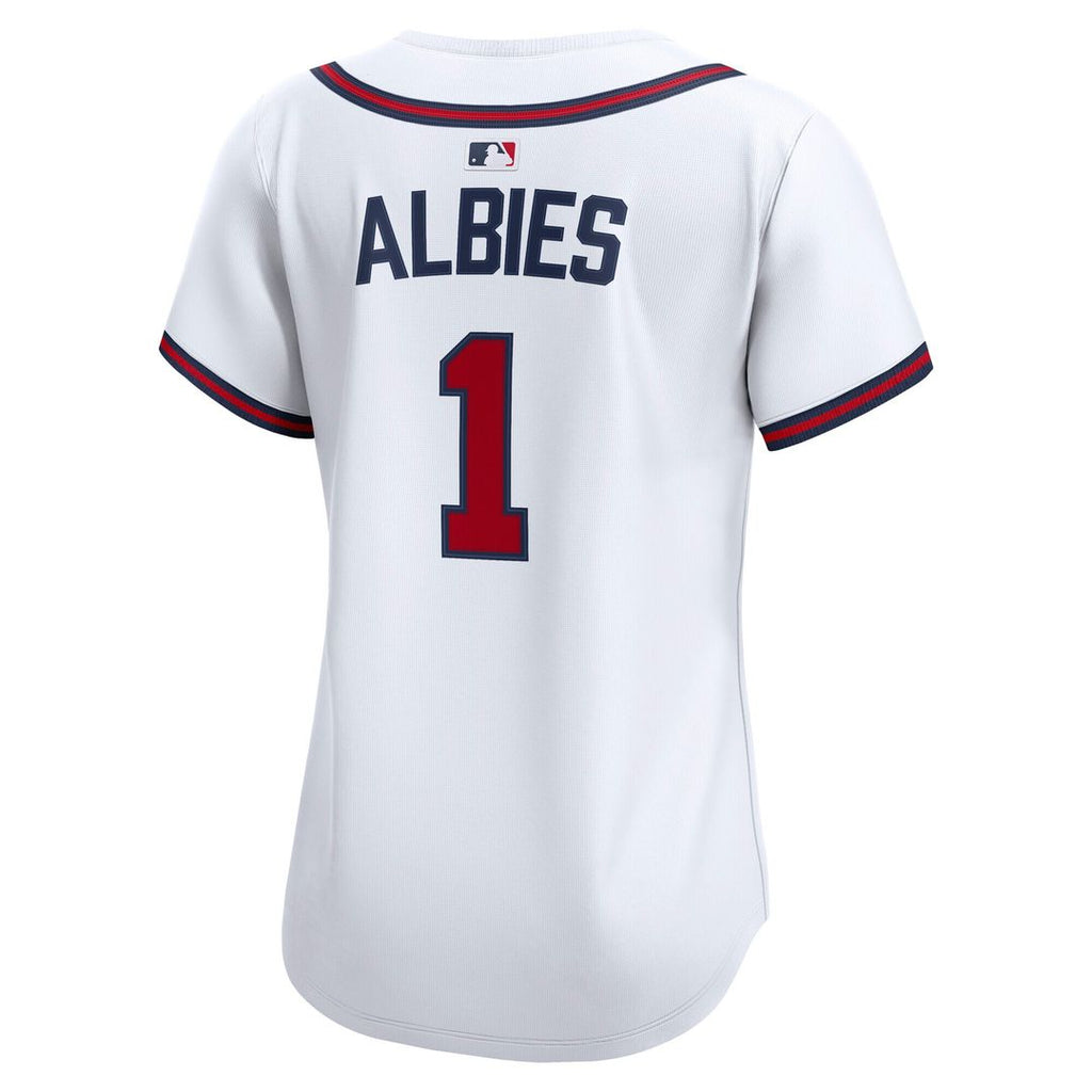 Atlanta Braves Ozzie Albies Women's Home Limited Jersey - White