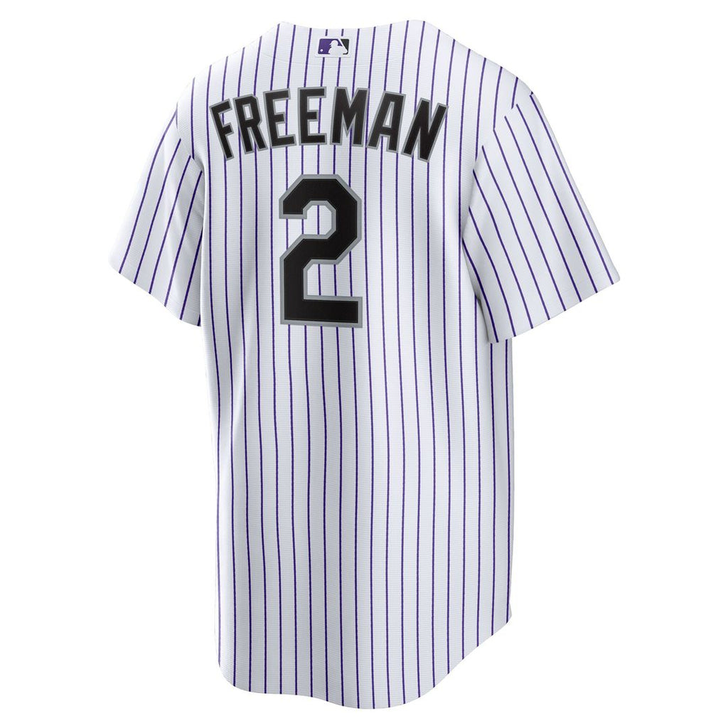 Colorado Rockies Tyler Freeman Home Replica Jersey - White