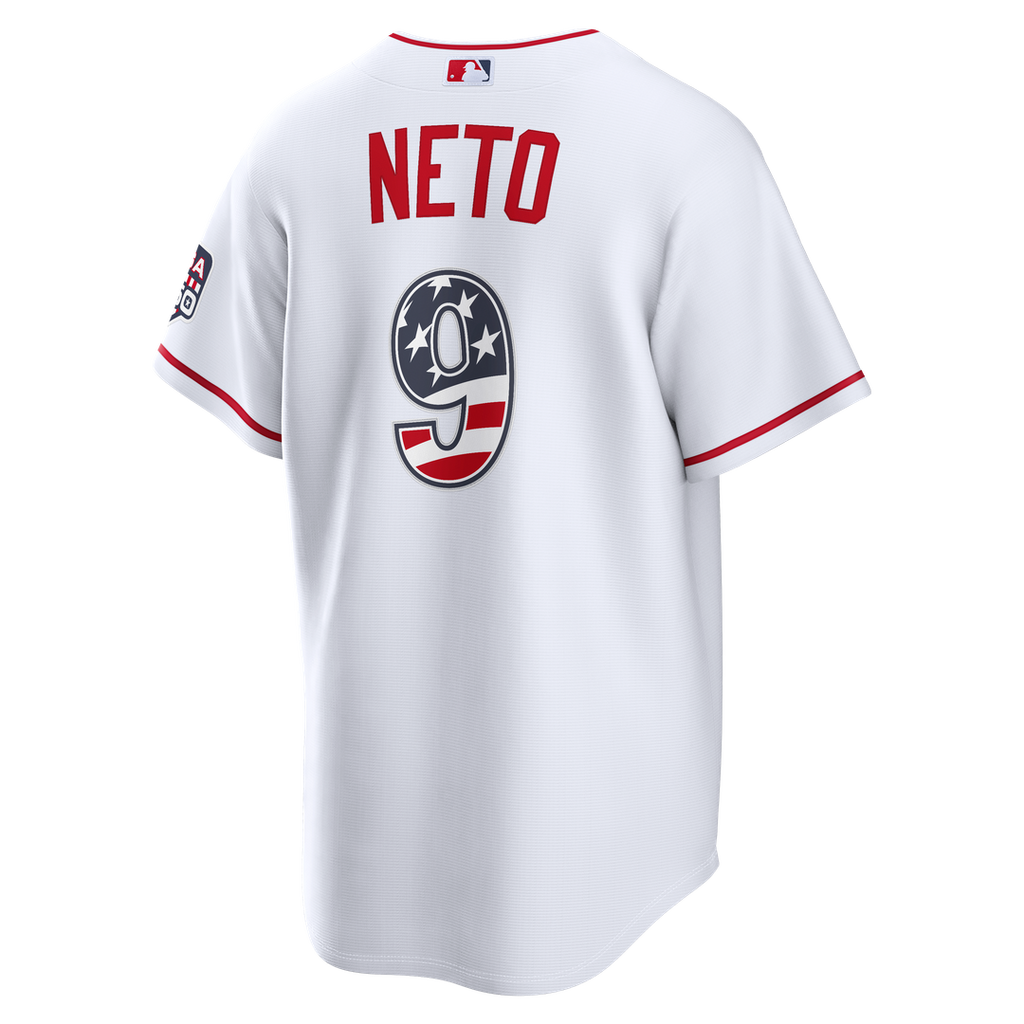 Los Angeles Angels Zach Neto USA 250 Fourth of July Stadium Jersey - White
