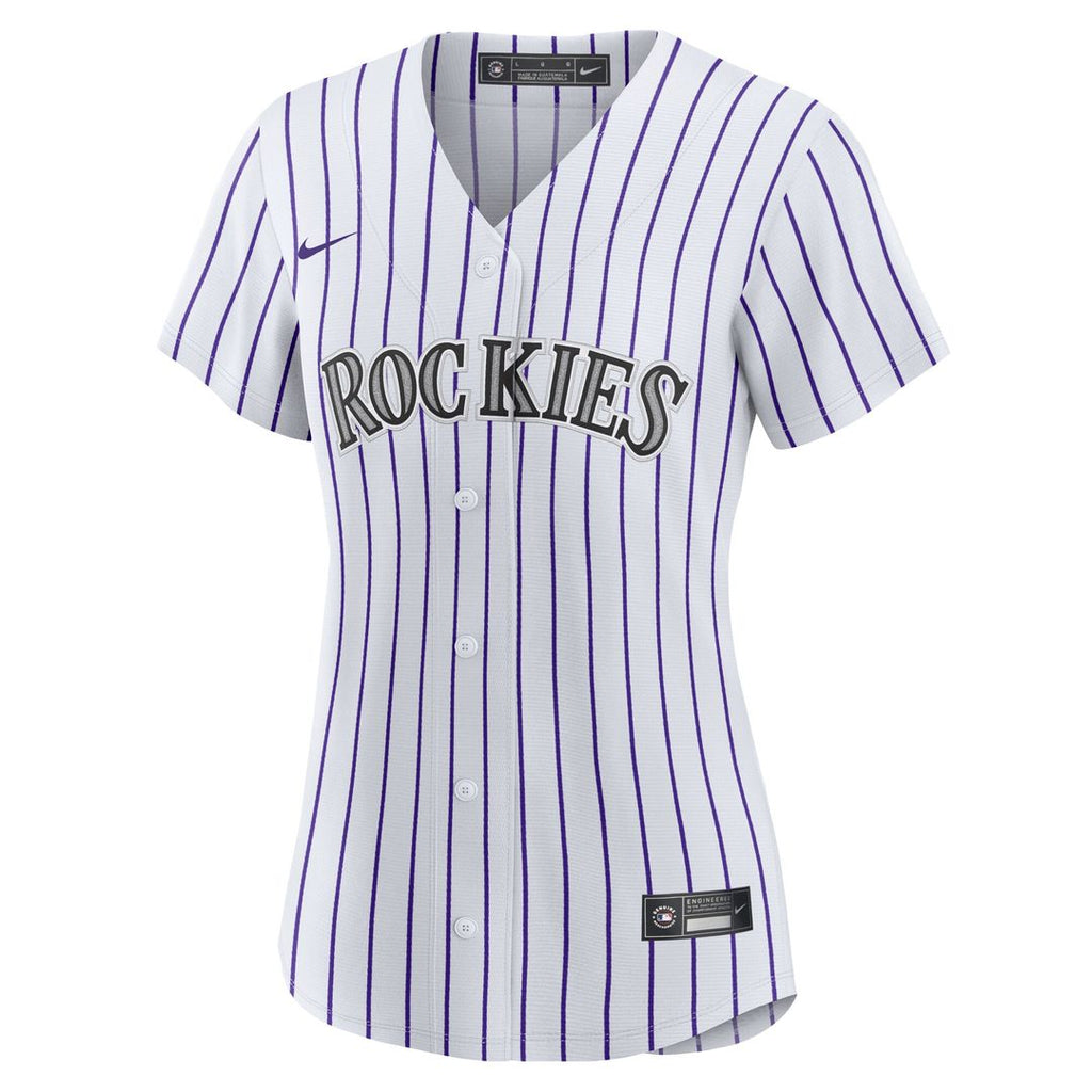Colorado Rockies Brenton Doyle Women's Home Replica Jersey - White