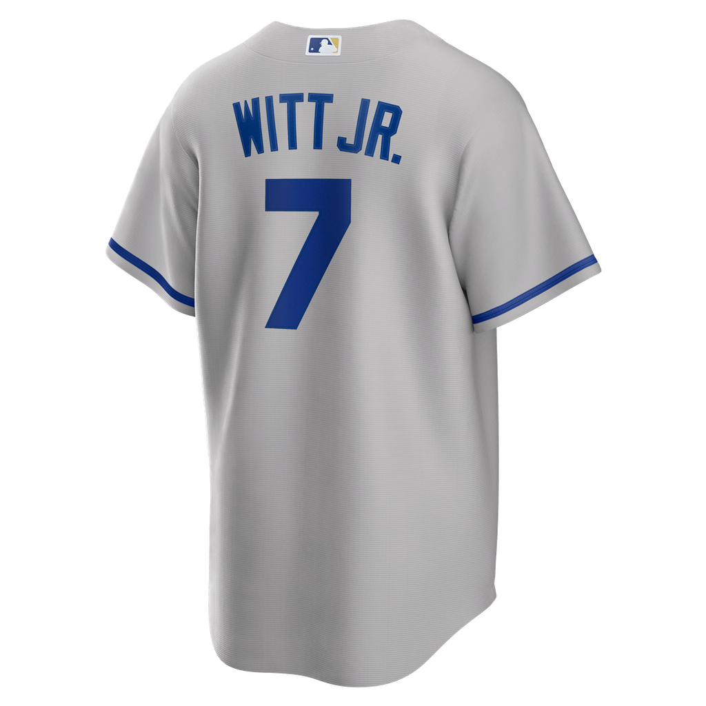 Kansas City Royals Bobby Witt Jr. Road Replica Jersey - Gray
