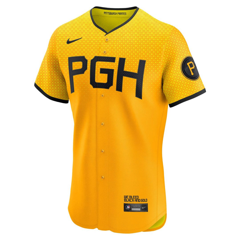 Pittsburgh Pirates City Connect Elite Jersey - Gold