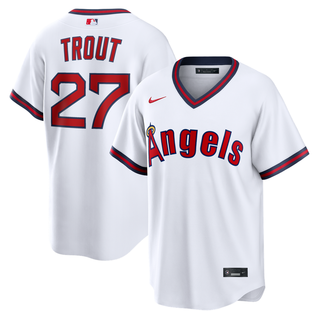 Los Angeles Angels Mike Trout Alternate Replica Jersey - White