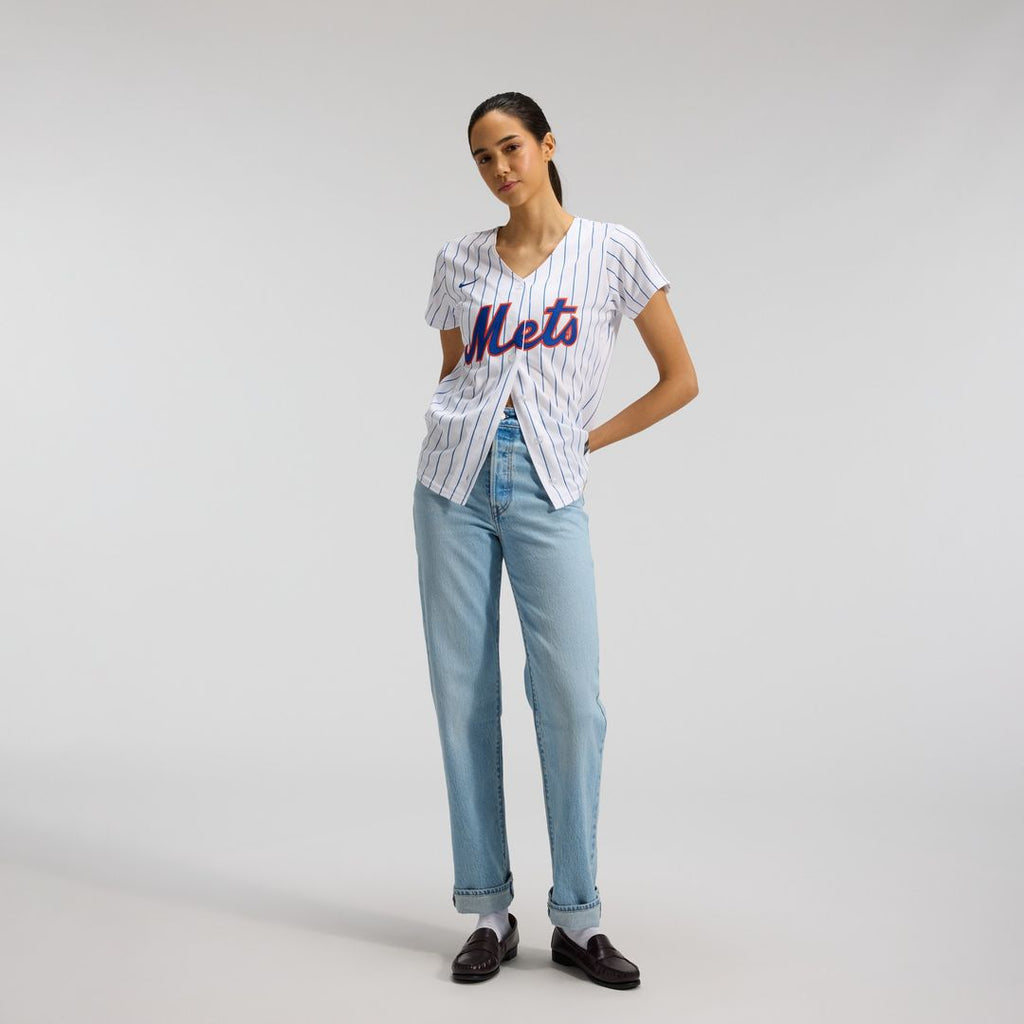 New York Mets Women's Home Replica Team Jersey - White