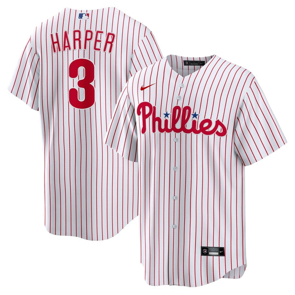 Philadelphia Phillies Bryce Harper Home Replica Player Name Jersey - White