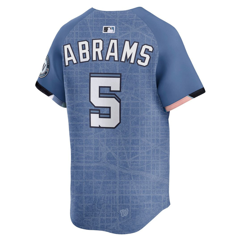 Washington Nationals CJ Abrams 2025 City Connect Limited Jersey - Blue