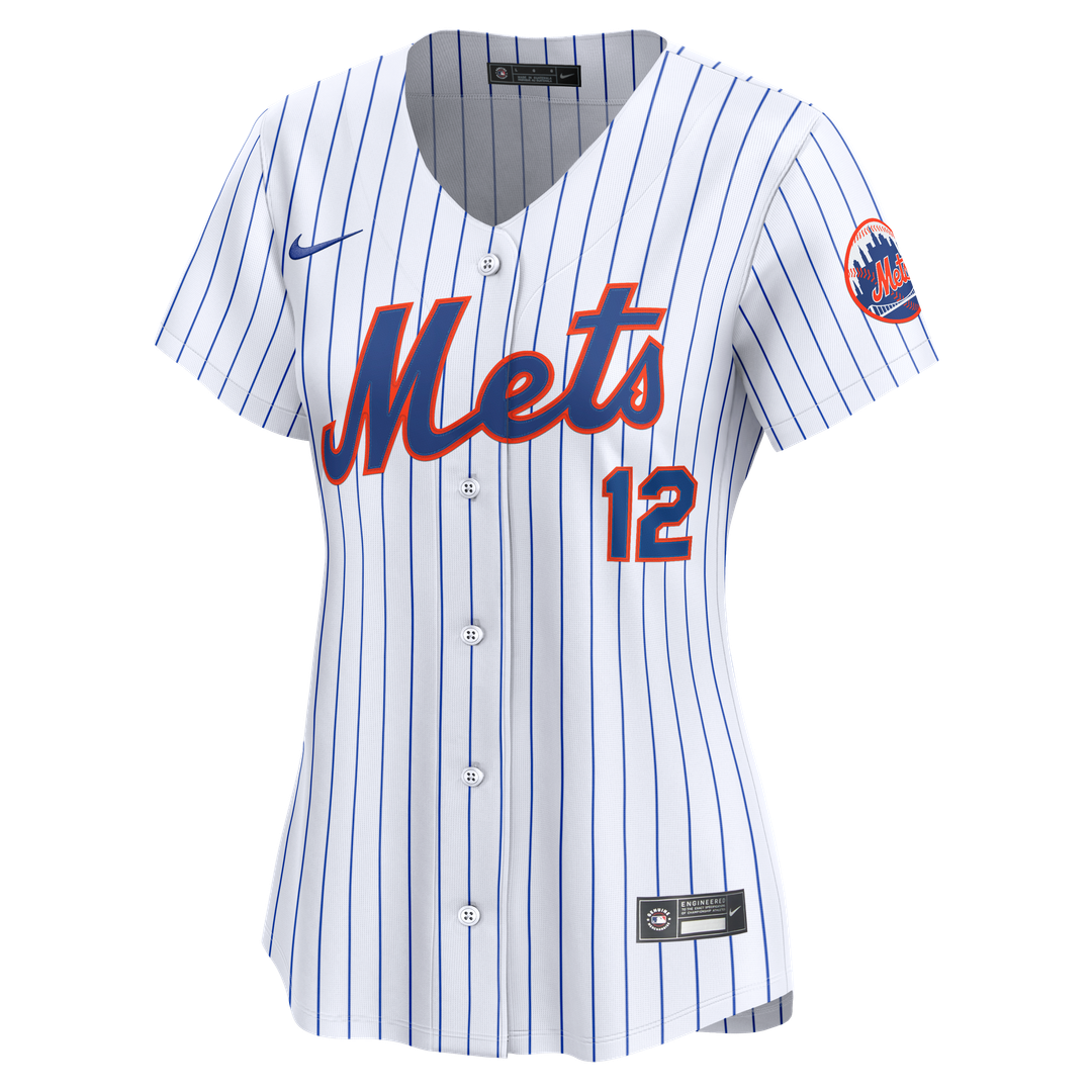 New York Mets Francisco Lindor Women's Home Limited Jersey - White