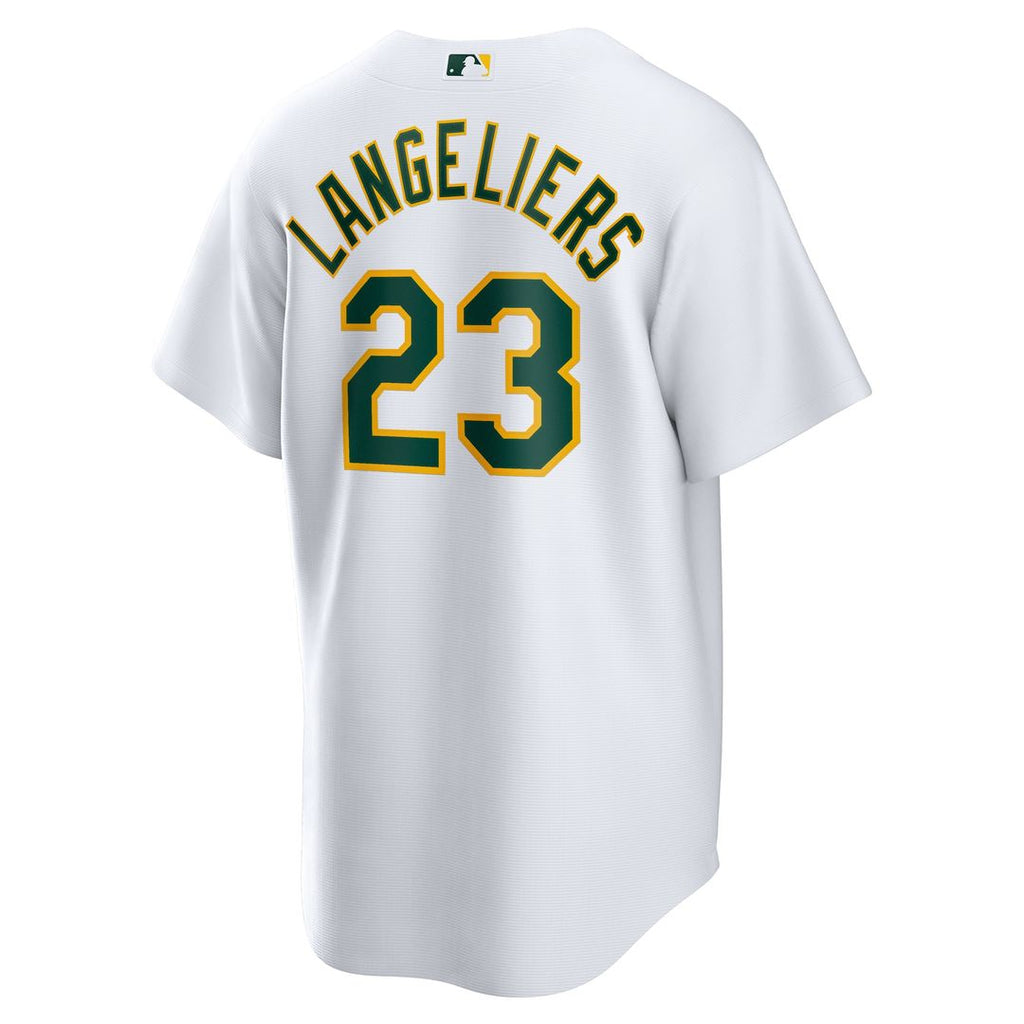 Athletics Shea Langeliers Home Replica Jersey - White