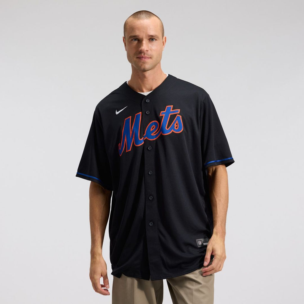 New York Mets Starling Marte Alternate Replica Jersey - Black