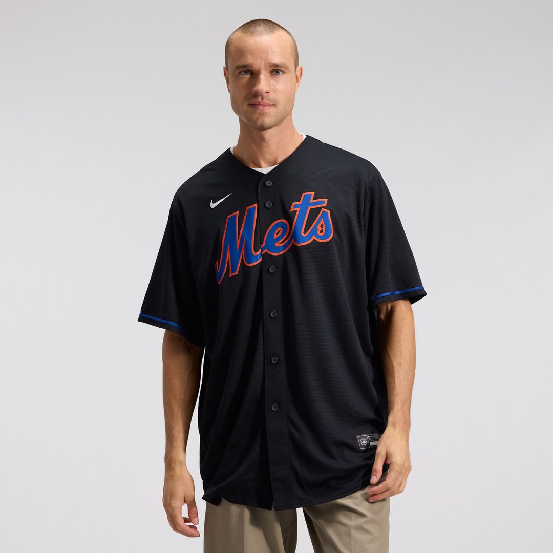 New York Mets Starling Marte Alternate Replica Jersey - Black