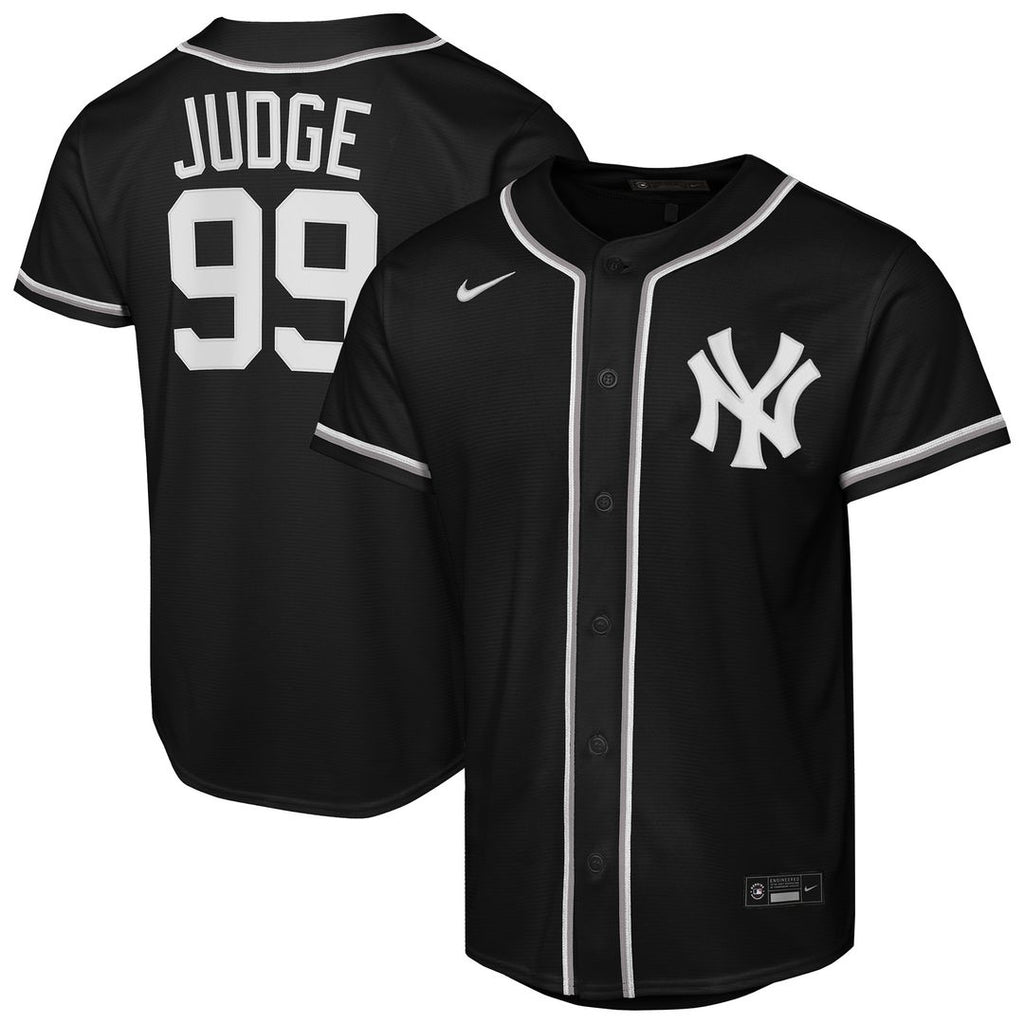 New York Yankees Aaron Judge Youth Fashion Replica Jersey - Black
