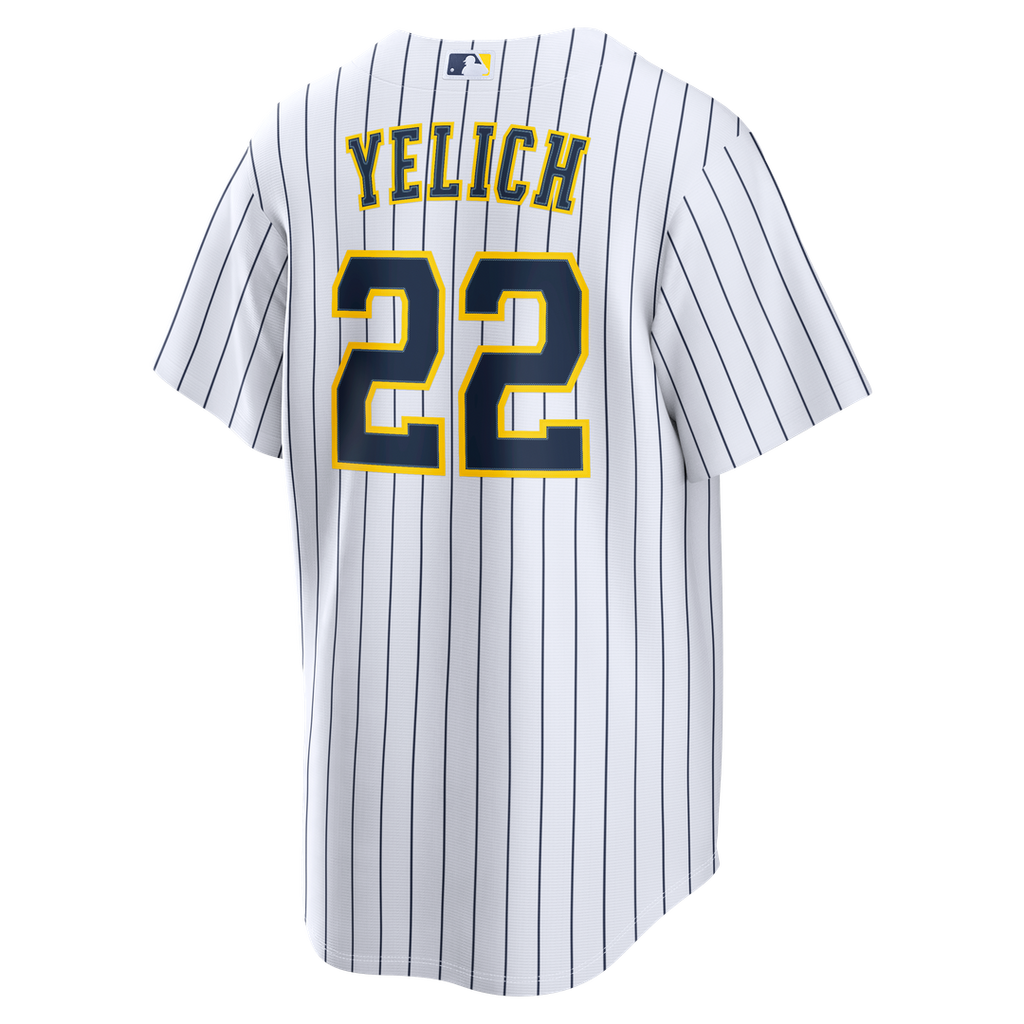 Milwaukee Brewers Christian Yelich Alternate Replica Jersey - White