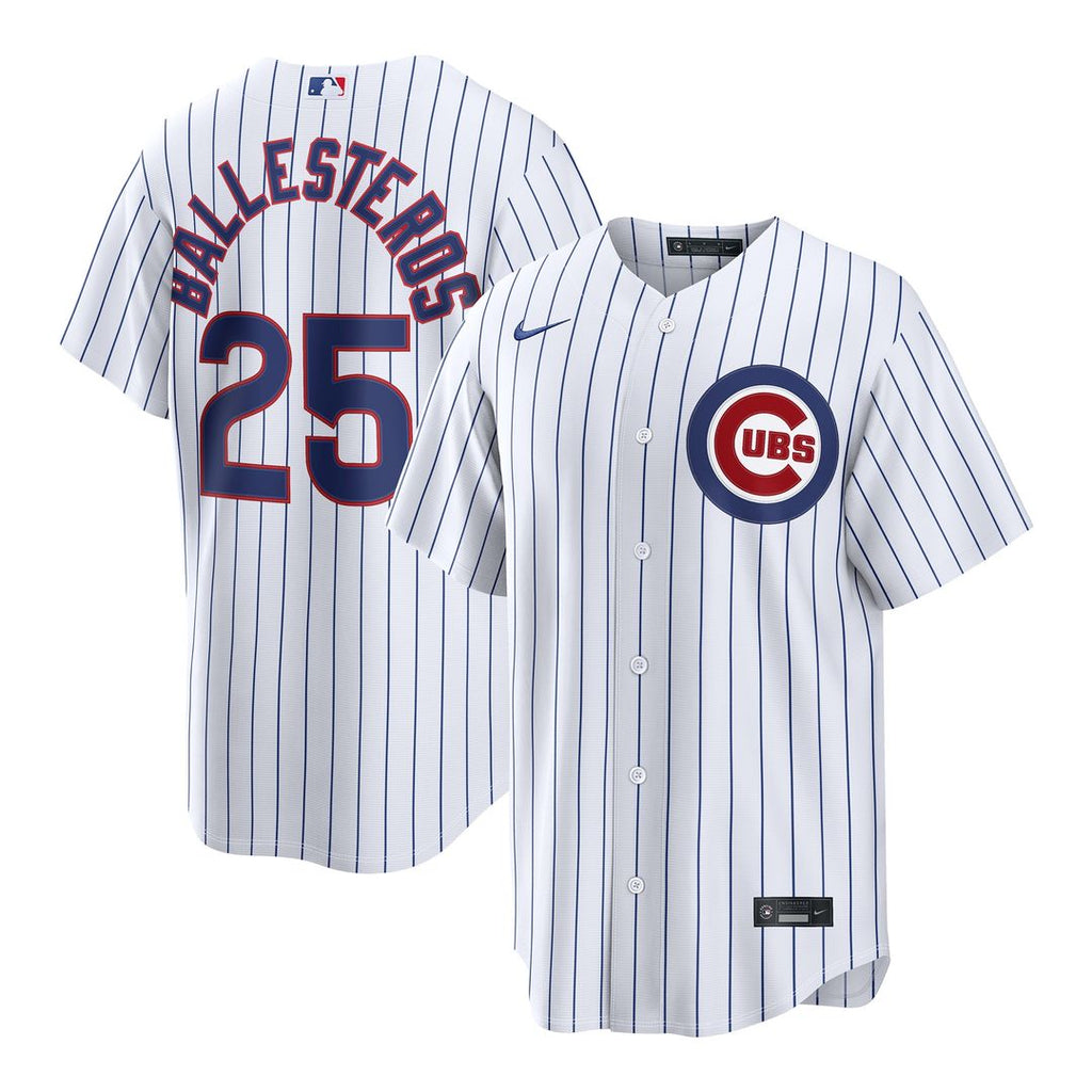 Chicago Cubs Moisés Ballesteros Home Replica Jersey - White