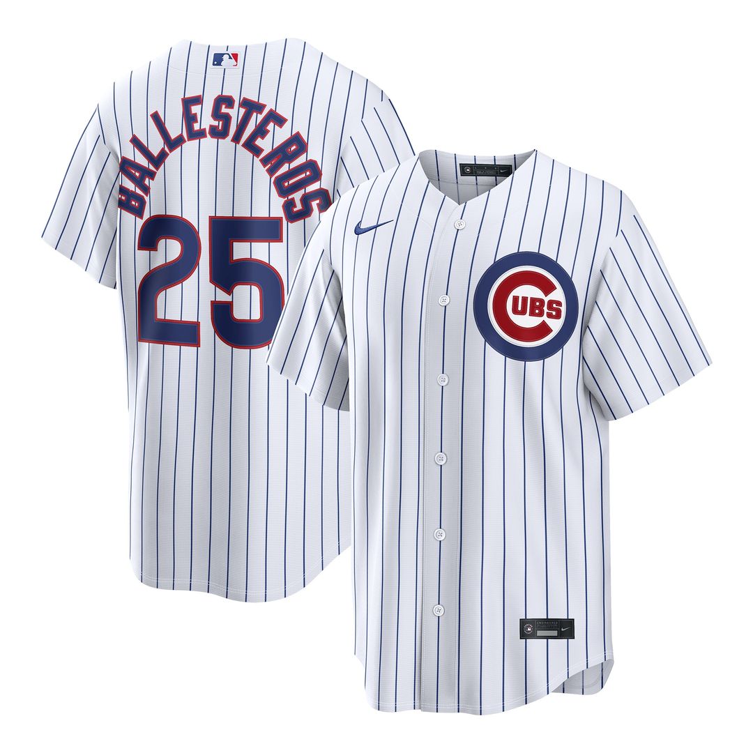 Chicago Cubs Moisés Ballesteros Home Replica Jersey - White