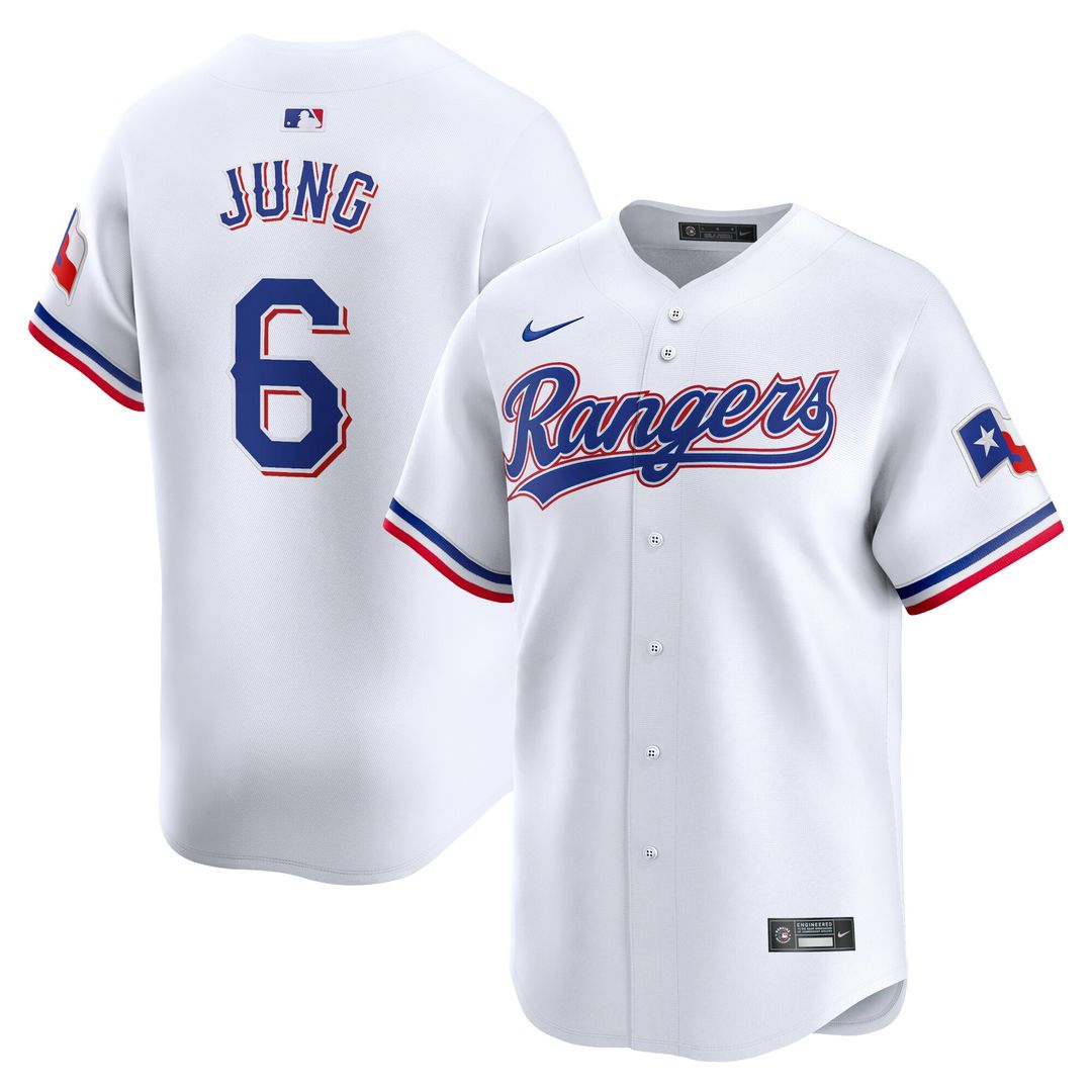 Texas Rangers Josh Jung Home Limited Jersey - White